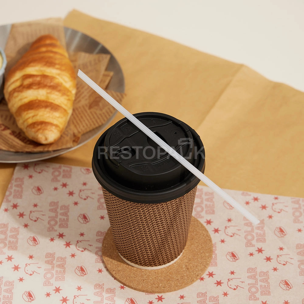 7 1/16" Pointed PLA Straw, 3-in-1 for Coffee & Milk Tea