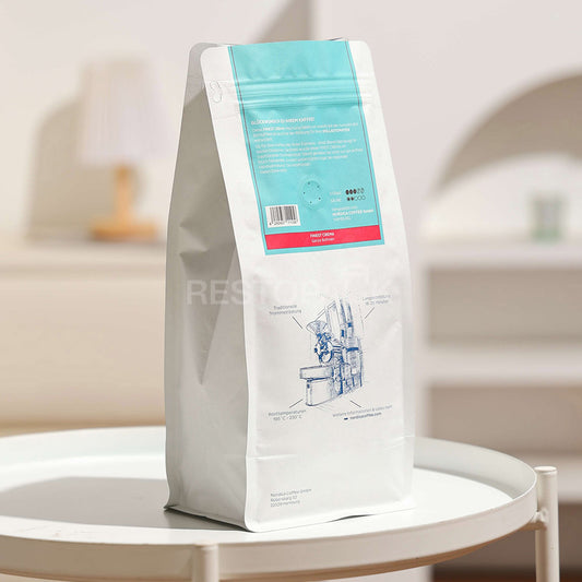 Custom White Kraft Laminated Coffee Bags with Zipper