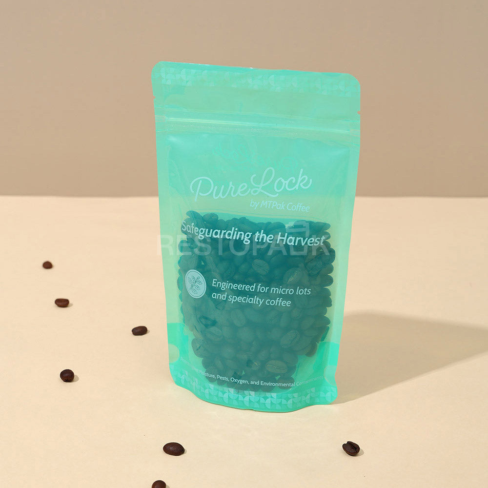 Custom Clear Stand-Up Coffee Bags with Zipper