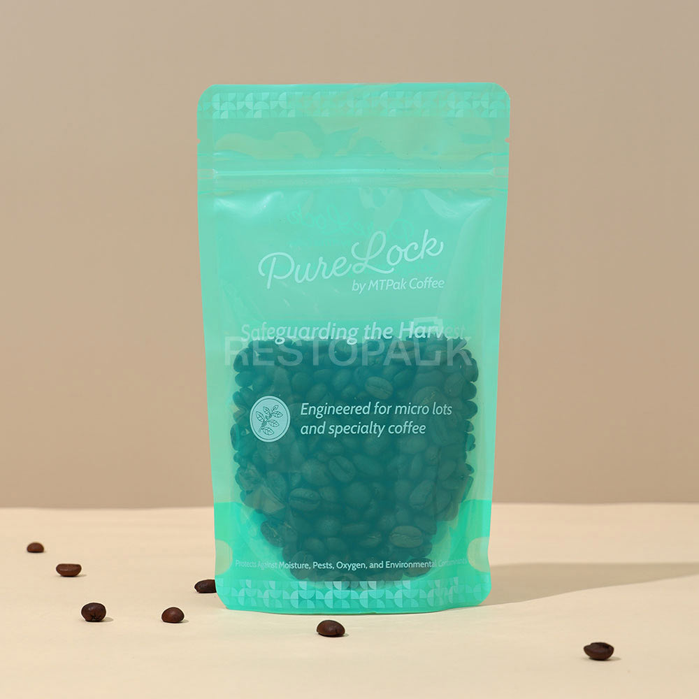 Custom Clear Stand-Up Coffee Bags with Zipper