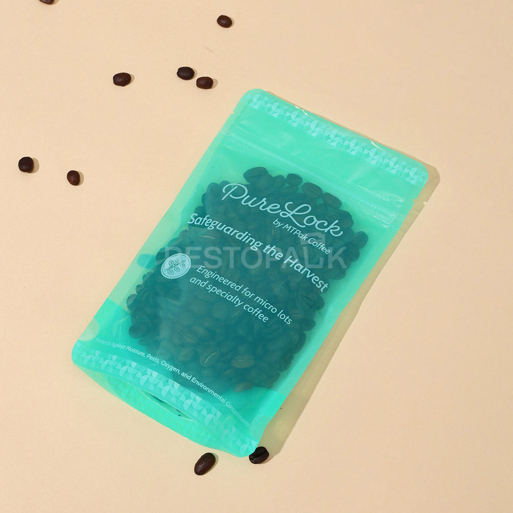 Custom Clear Stand-Up Coffee Bags with Zipper