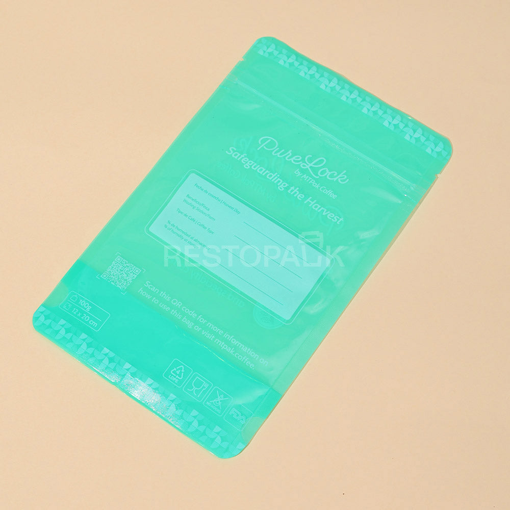 Custom Clear Stand-Up Coffee Bags with Zipper