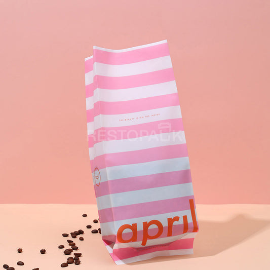 Glossy Plastic Coffee Bags Side Gusset Coffee Bags with Heat Seal