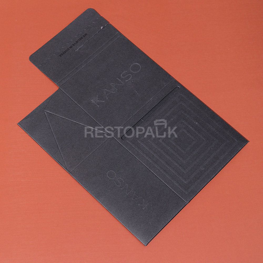 Custom Black Cardboard Coffee Boxes with Card Slot
