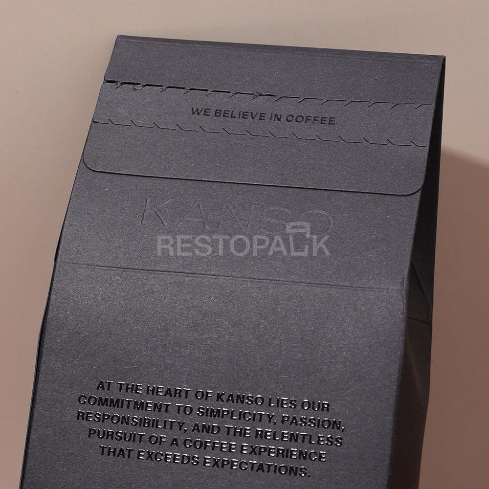 Custom Black Cardboard Coffee Boxes with Card Slot