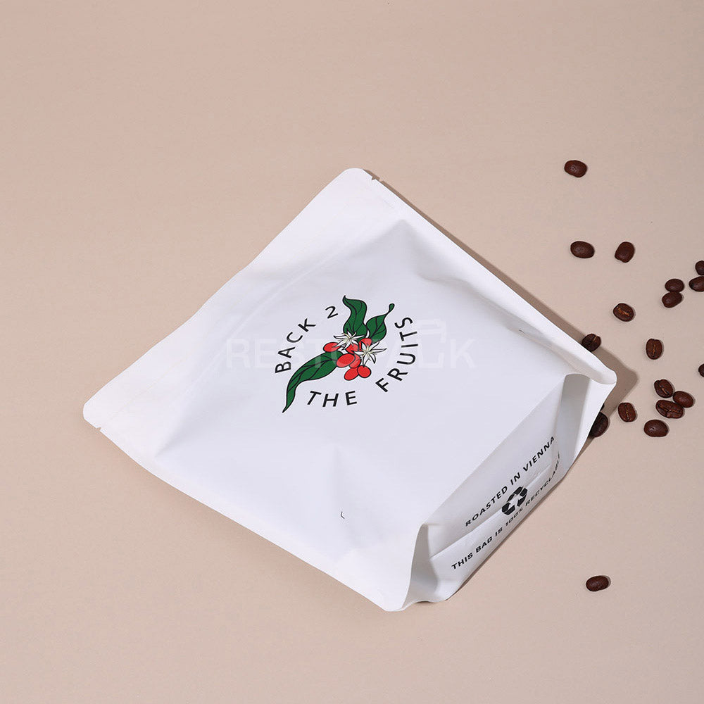 Custom Recyclable Plastic Coffee Bags with Tear Notch