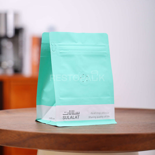 Custom Square Smooth Flat Bottom Coffee Bags