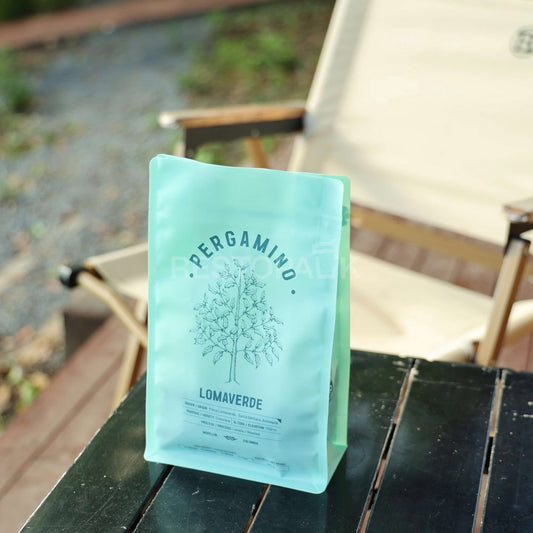 Custom Frosted Semi-Transparent Flat Bottom Coffee Bags with Zipper