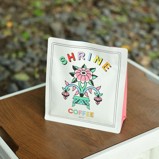 Custom Smooth Flat Bottom Coffee Bags with Unique Color on Each Side