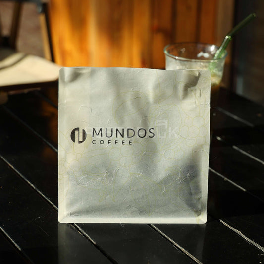 Translucent Coated Rice Paper Flat Bottom Coffee Bags with Zipper