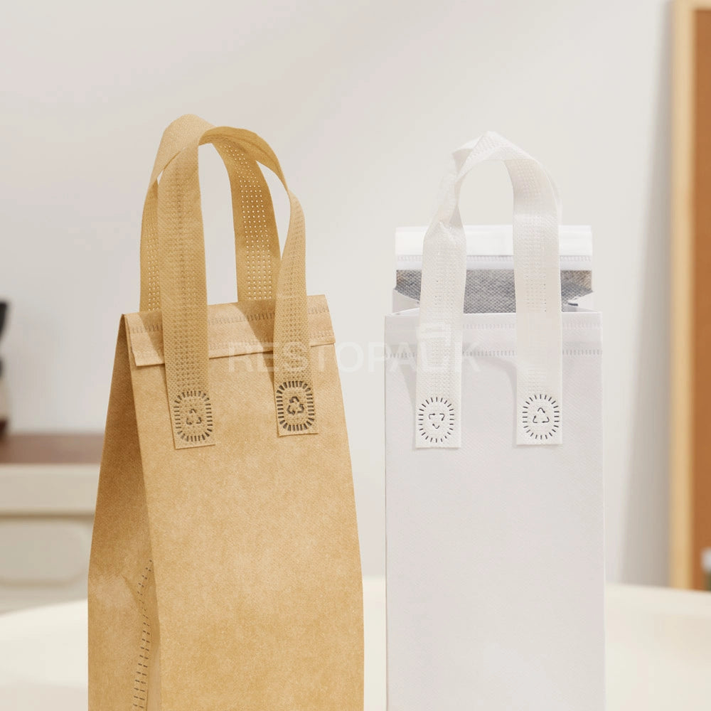 1-Cup Kraft Coffee and Milk Tea Insulated Bag