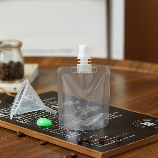 1.7 oz Clear Spout Pouch Coffee Liquid Stand-Up Bag
