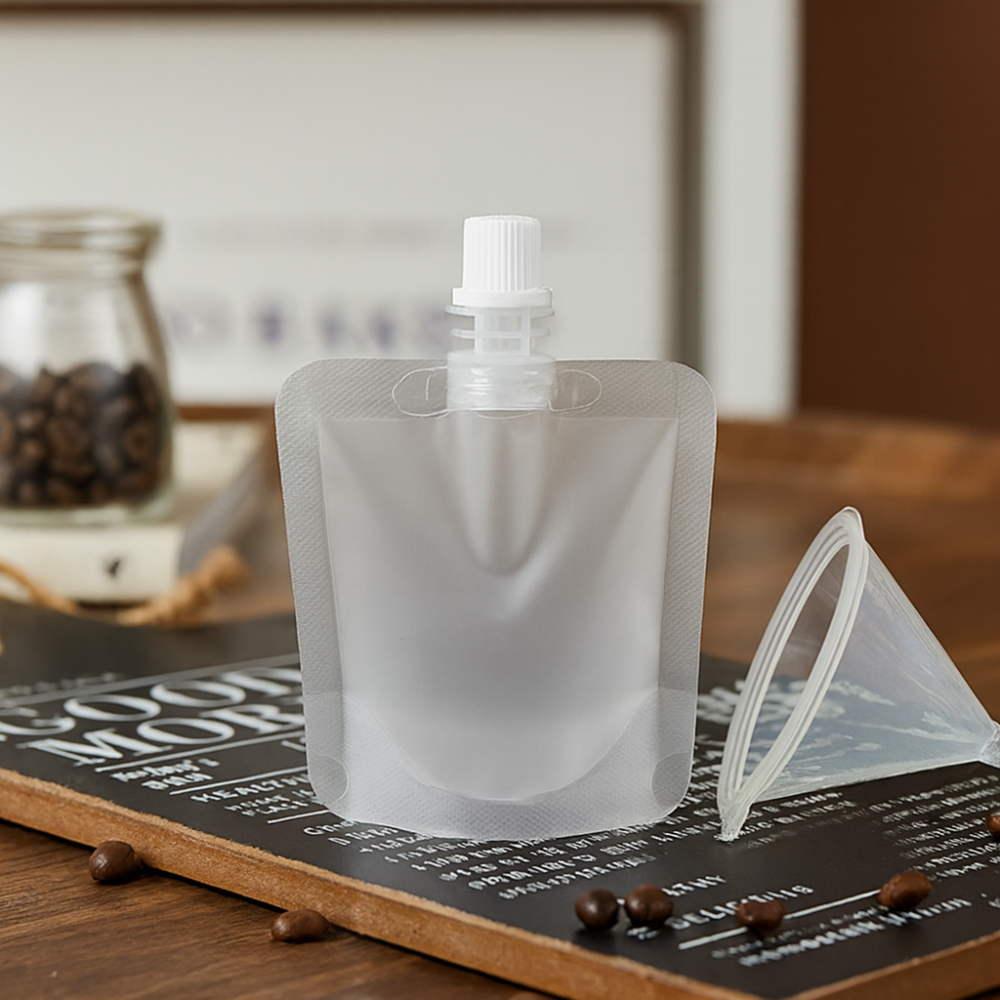 1.7 oz Frosted Spout Pouch Coffee Liquid Stand-Up Bag