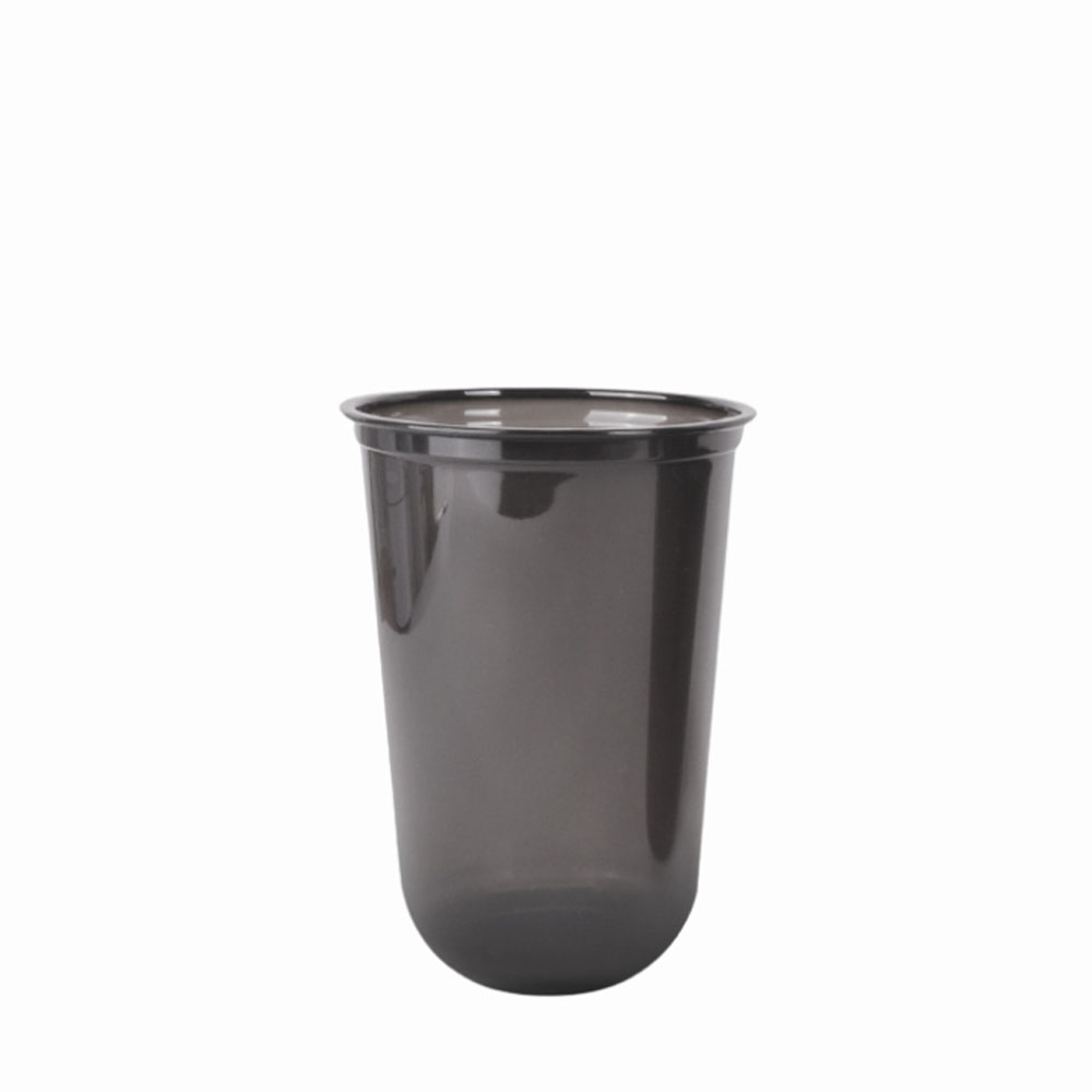 16 oz PET Black U-Shaped Cold Drink Coffee Cup