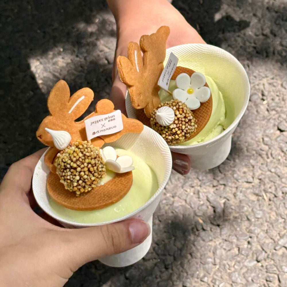 Eco-Friendly Bagasse Dessert Cup for Ice Cream and Cake