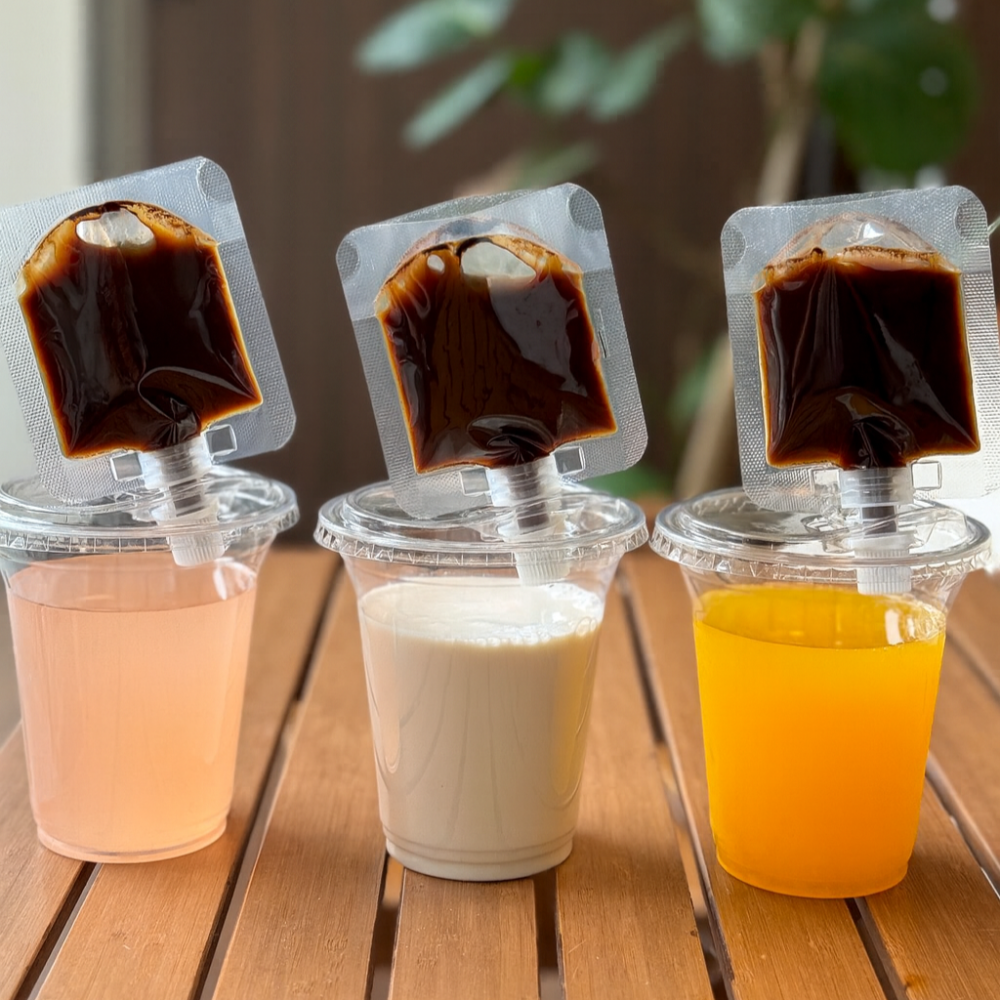 1 oz Clear Spout Pouch Coffee Liquid Stand-Up Bag