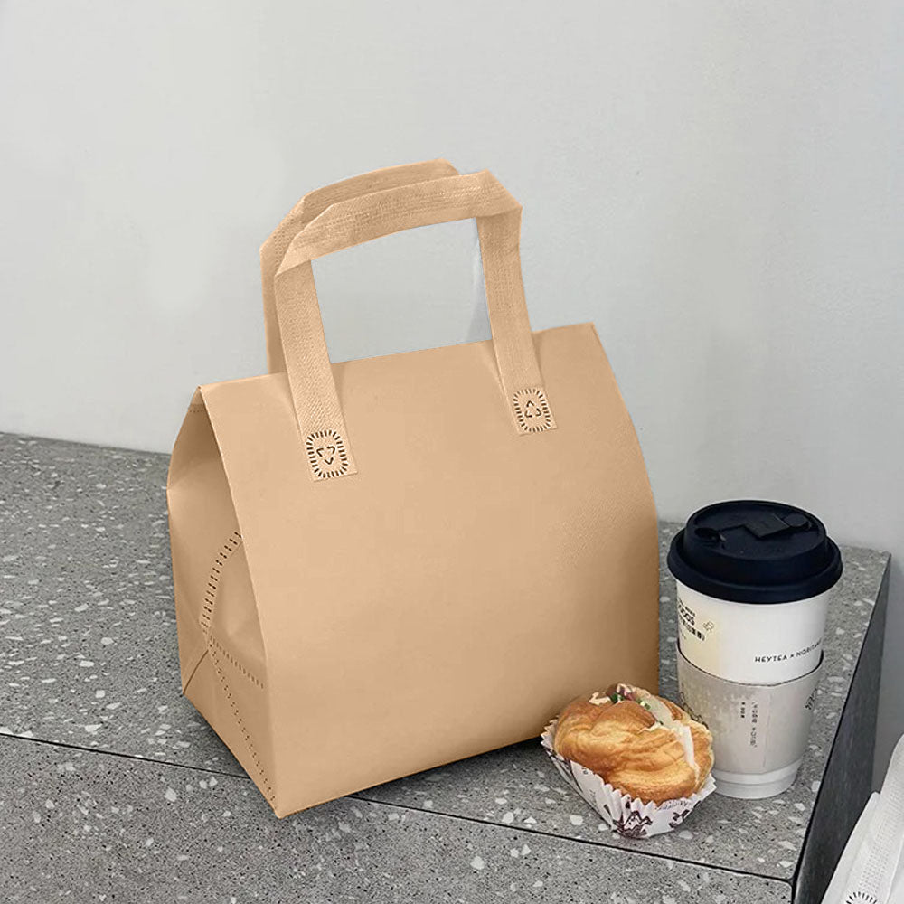 2-Cup Kraft Coffee and Milk Tea Insulated Bag