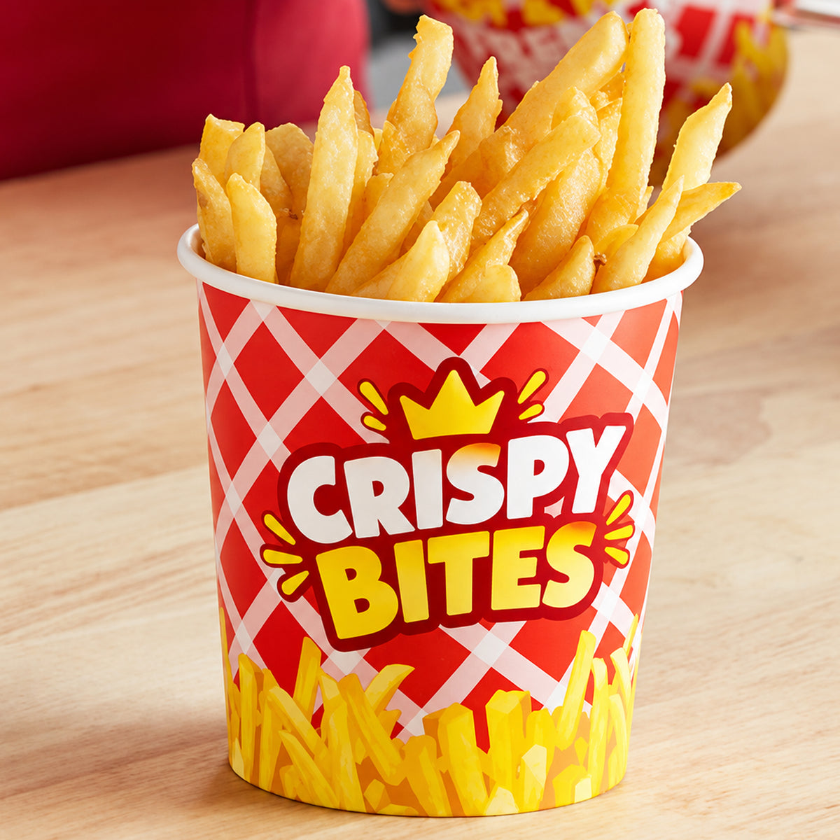 Custom Printed Paper Popcorn Bucket
