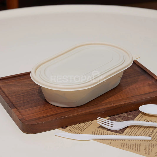 24 oz Cornstarch Salad Container – Single Compartment