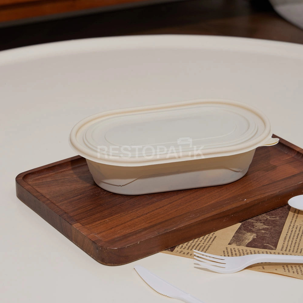 24 oz Cornstarch Salad Container – Single Compartment