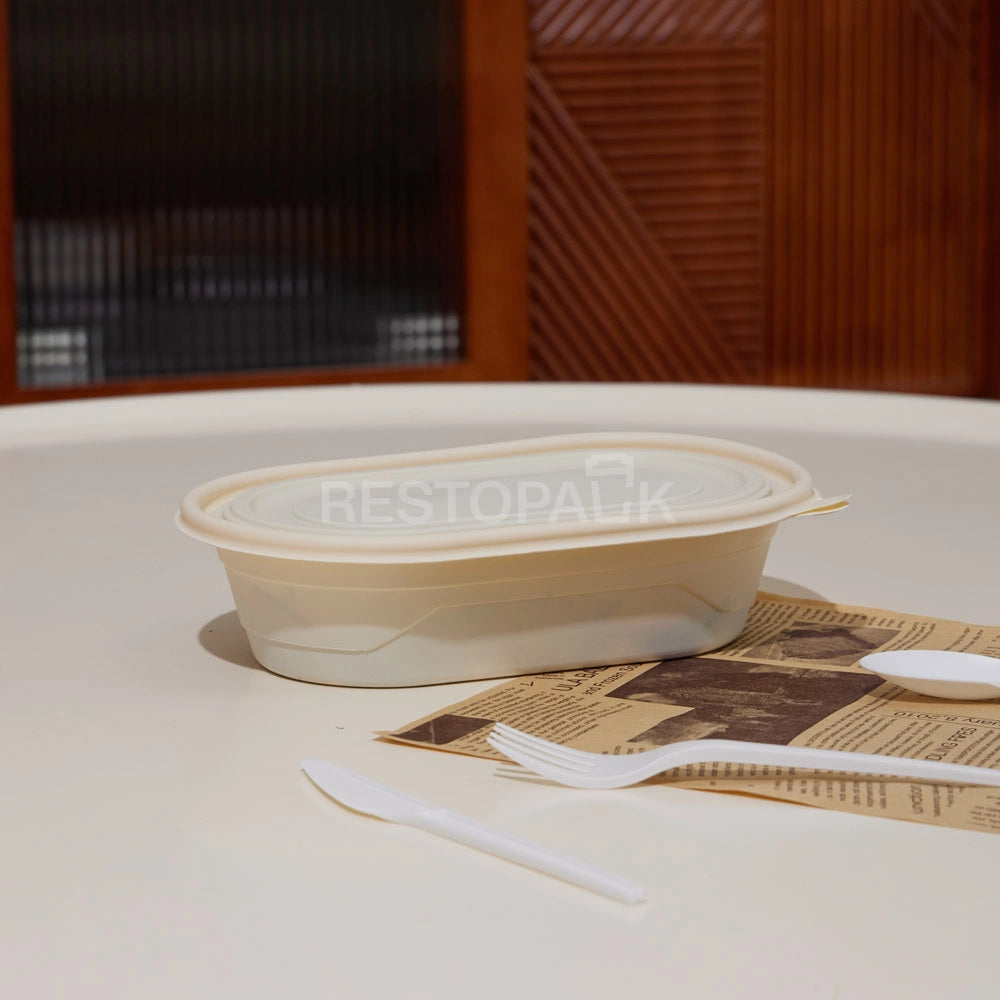 24 oz Cornstarch Salad Container – Single Compartment