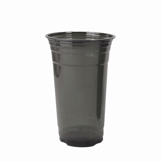 24 oz PET Black Cold Drink Coffee Cup