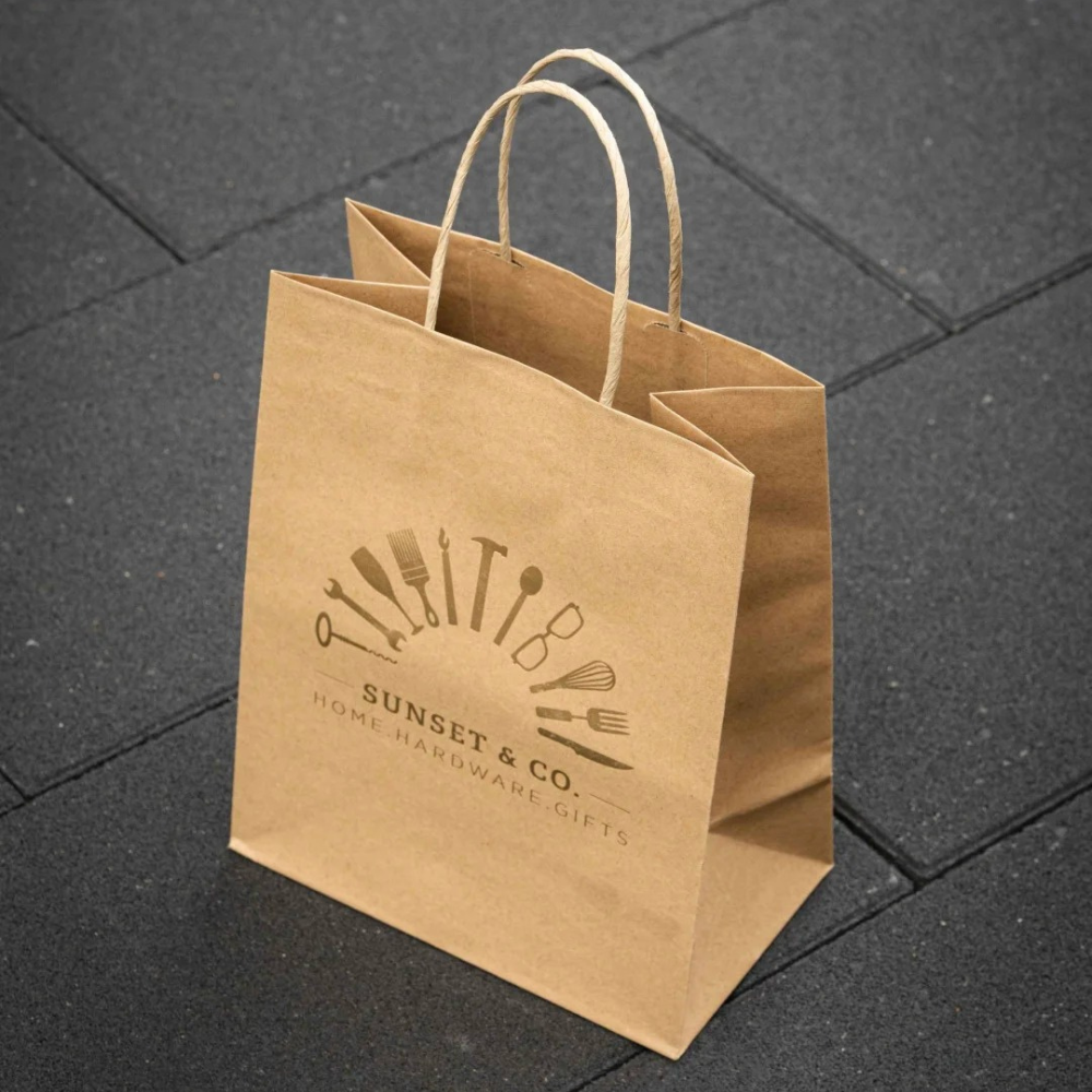 Custom Kraft Paper Bag with Handles
