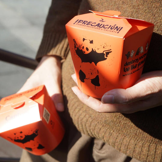 Disposable Paper Snack Box – Take-Out Packaging for Fries and Noodles