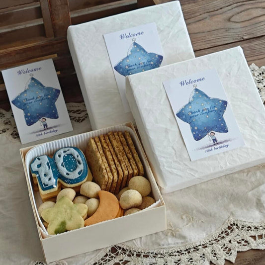 Wooden Cookie Gift Box with Paper Lining