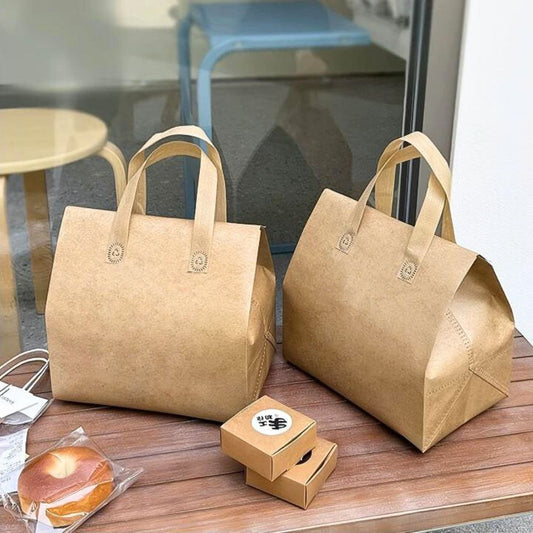 4-Cup Kraft Coffee and Milk Tea Insulated Bag