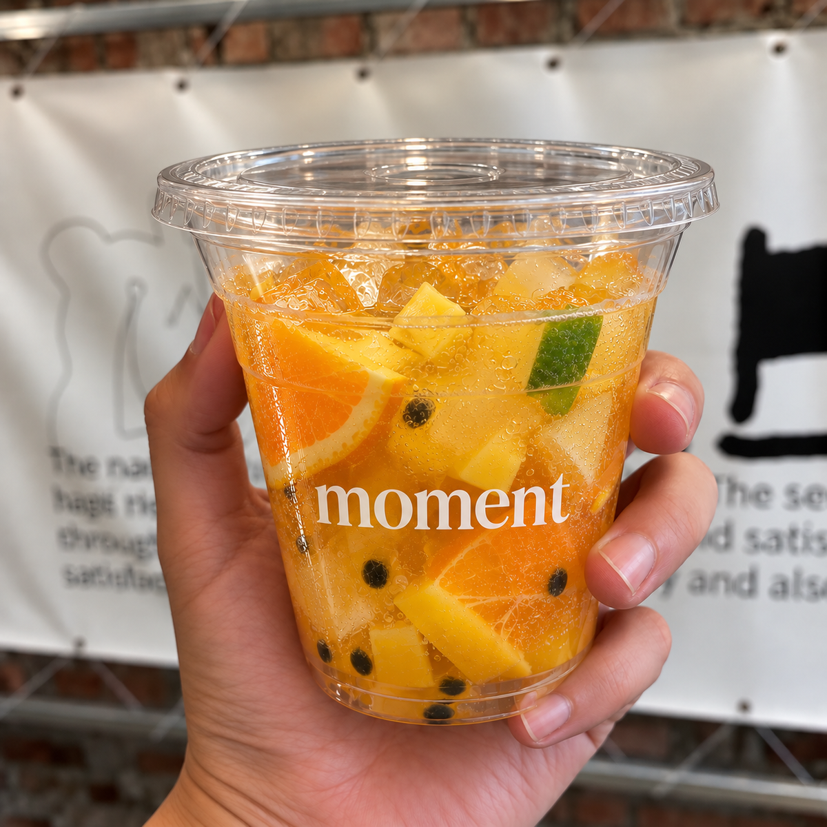 Custom Printed Classic Tapered PET Cups with Lid