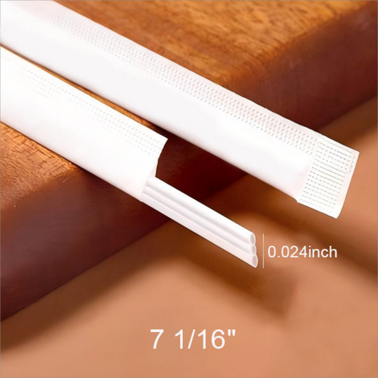 7 1/16" Pointed PLA Straw, 3-in-1 for Coffee & Milk Tea