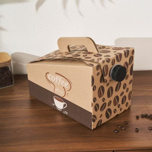 96 oz To-Go Coffee Carrier Boxes with Handles