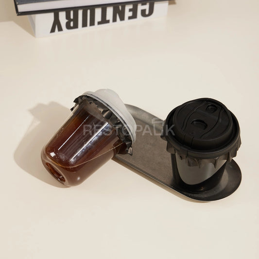 5.12 inches Black Leak-Proof Seal Paper for 96-110mm Cups