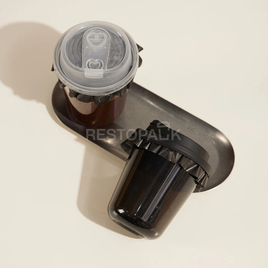 4.33 inches Black Leak-Proof Seal Paper for 70–95mm Cups