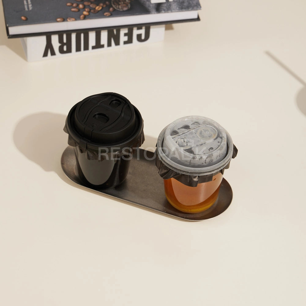 4.33 inches Black Leak-Proof Seal Paper for 70–95mm Cups