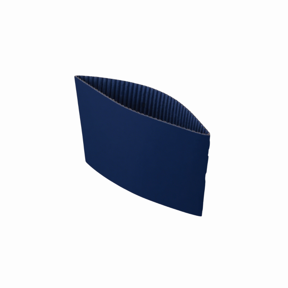 Blue Corrugated Double-Layer Heat-Resistant Cup Sleeve