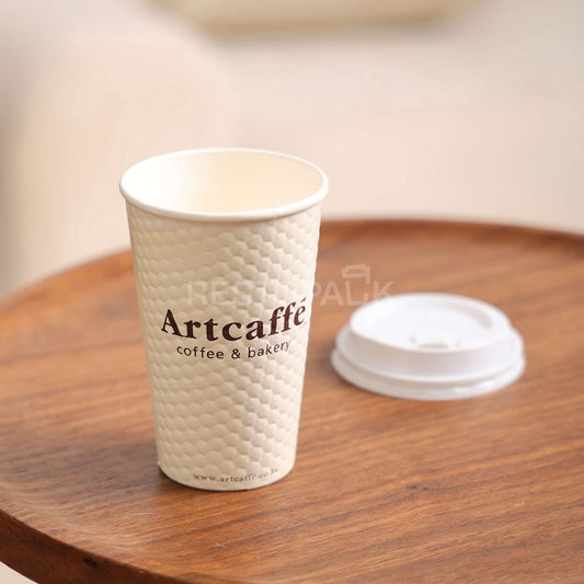Custom 16 oz Embossed Single Wall Coffee Cups