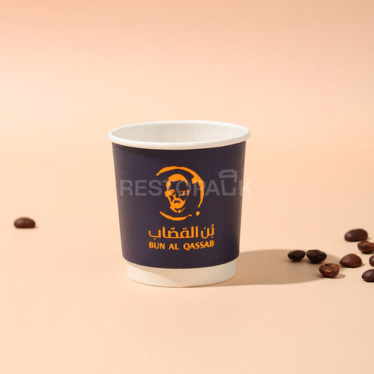 Custom 4 oz Double Wall Gold Foil Coffee Cups