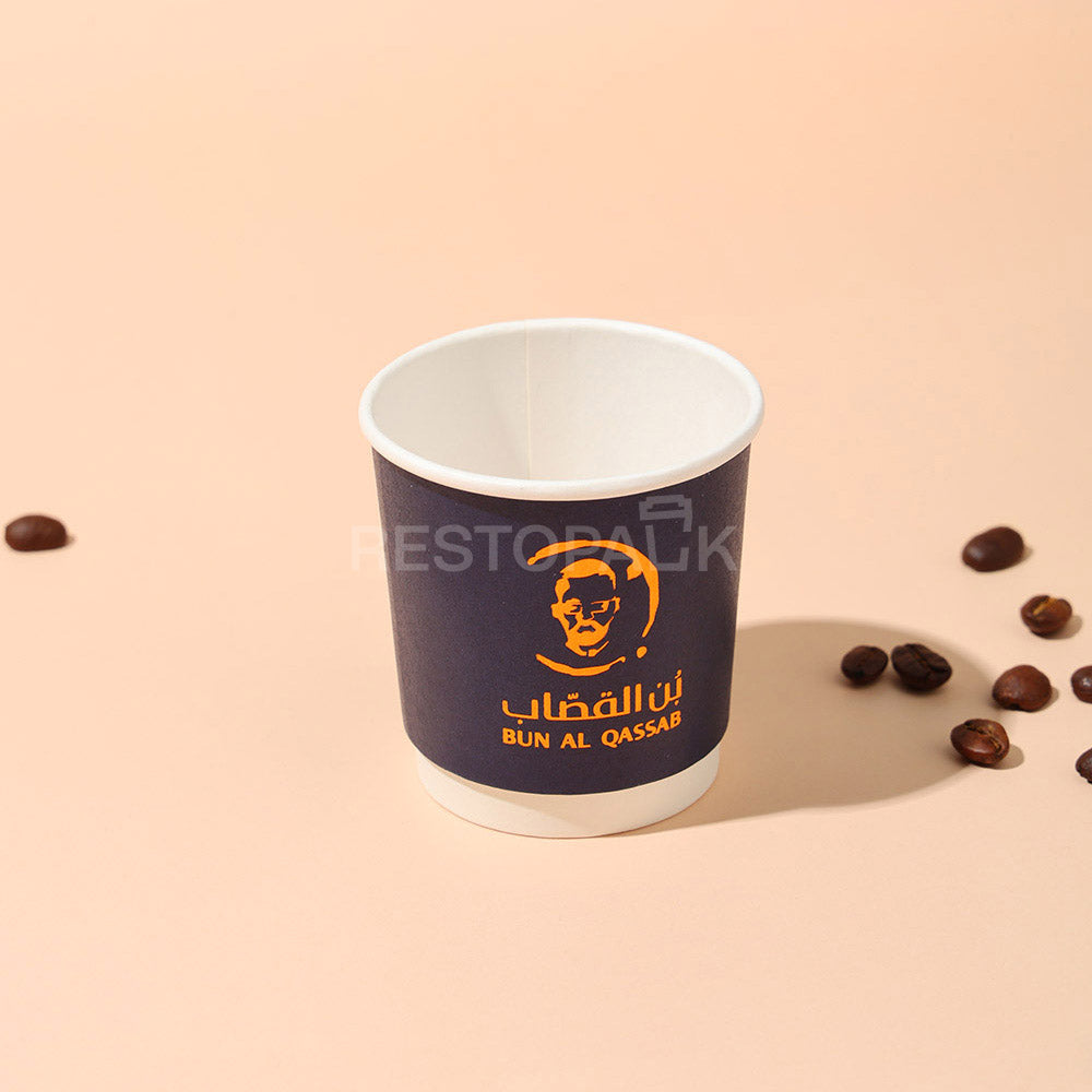 Custom 4 oz Double Wall Gold Foil Coffee Cups