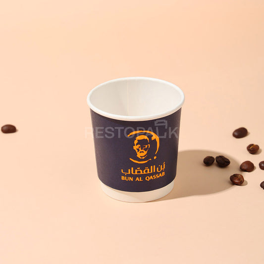 Custom 4 oz Double Wall Gold Foil Coffee Cups