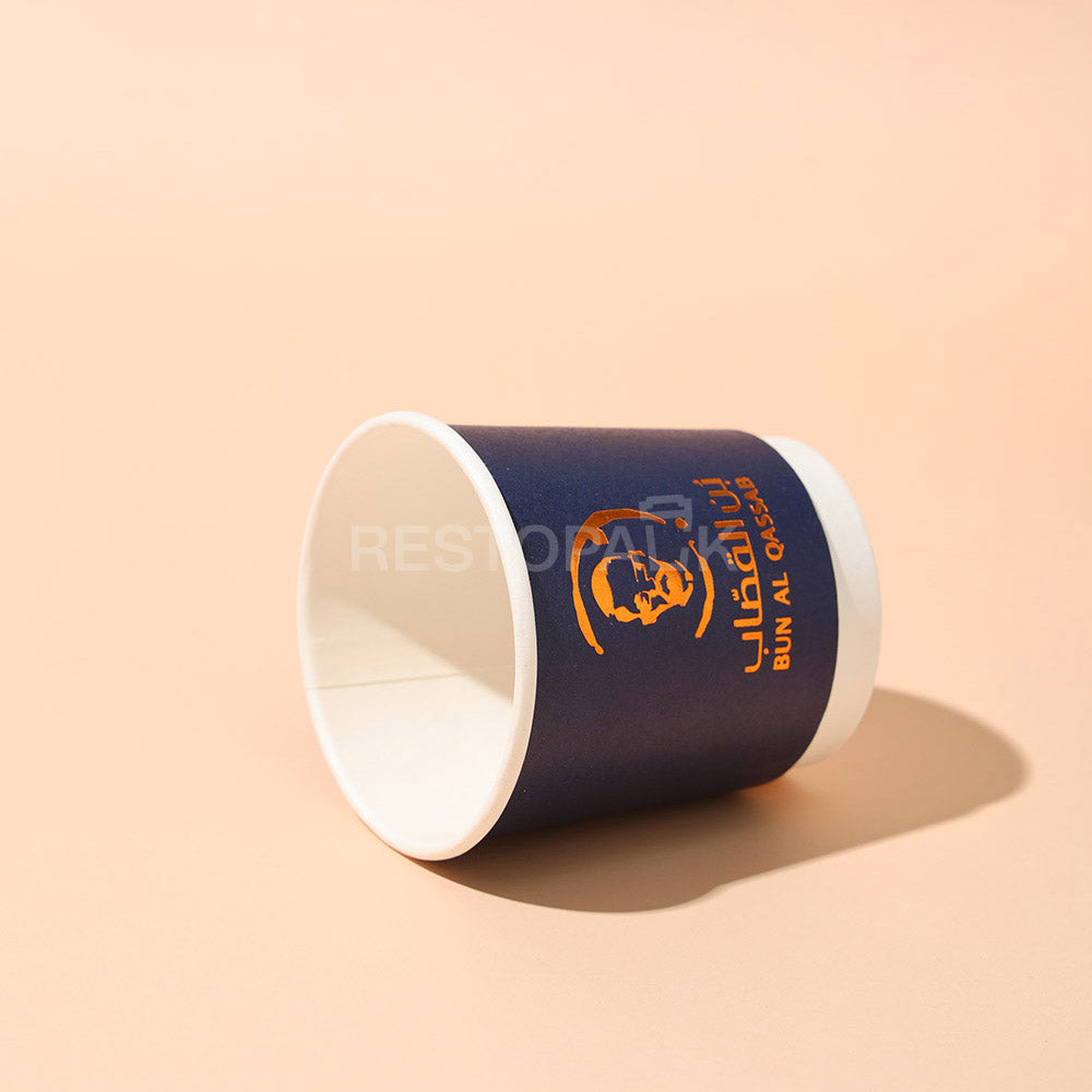 Custom 4 oz Double Wall Gold Foil Coffee Cups