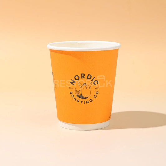 Custom 8 oz Double Wall Paper Coffee Cups
