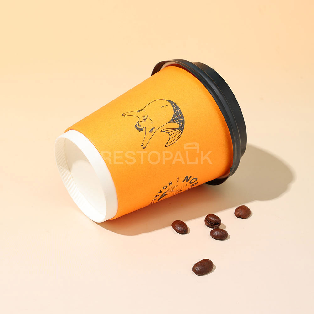 Custom 8 oz Double Wall Paper Coffee Cups