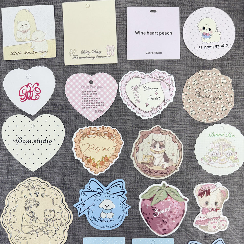 Custom Coated Paper Label Cards