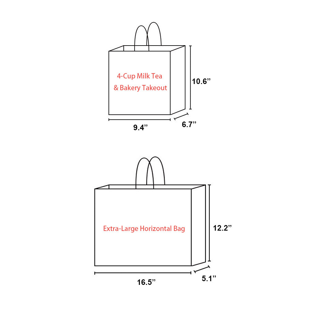 Custom Twisted Handle Kraft Take-Out Bags