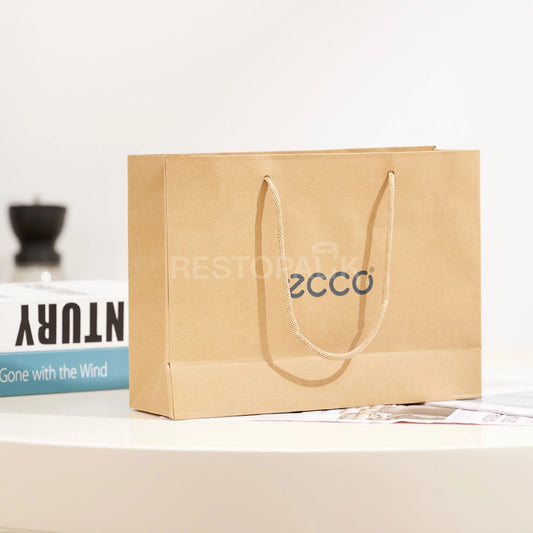 Custom Printed Brown Kraft Paper Shopping Bag with Rope Handles