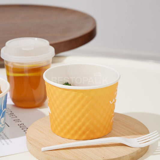 Custom Printed Double Wall Bubble Paper Bowl