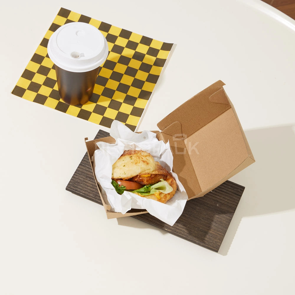 Custom Printed Kraft Paper Burger Box