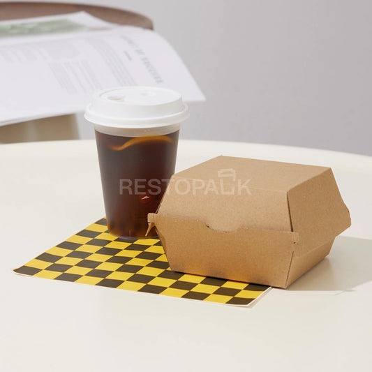 Custom Printed Kraft Paper Burger Box